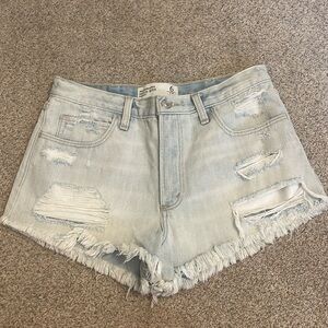 NWOT Abercrombie Blue Jean Shorts sz 6